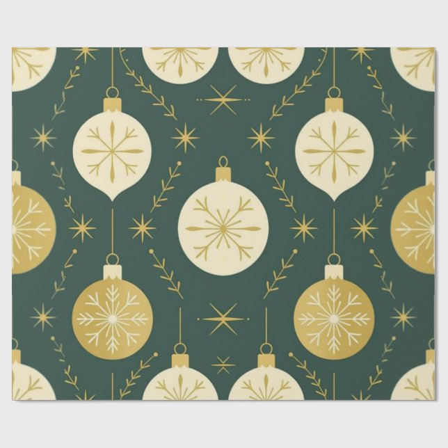 Papier Cadeau Evergreen Sparkles (Plat)