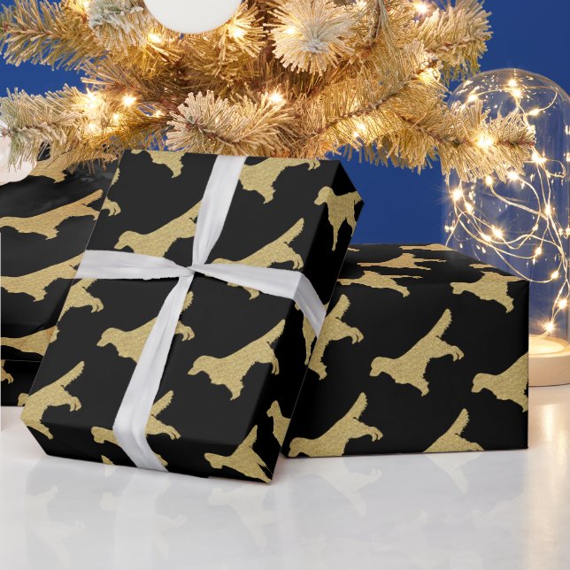 Papier Cadeau Extrait d'or | Papier d'enveloppement de parties s (Vacances)