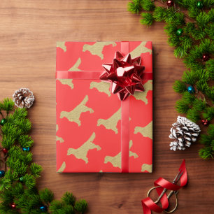Papier Cadeau Extrait d'or parties scintillant or