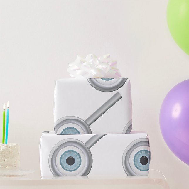 Papier Cadeau Eyeball Magnification Verre amusant Inspection des (Créateur téléchargé)