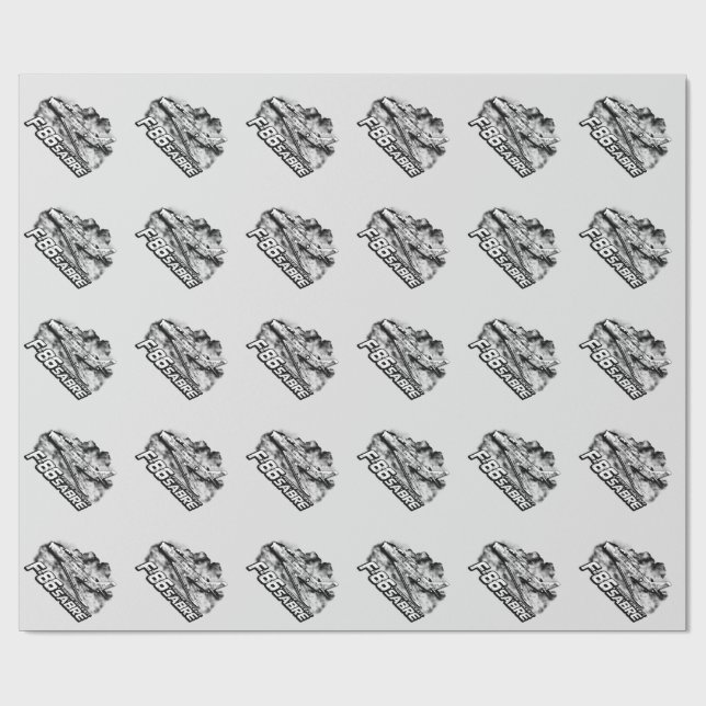 Papier Cadeau F-86 Sabre (Plat)