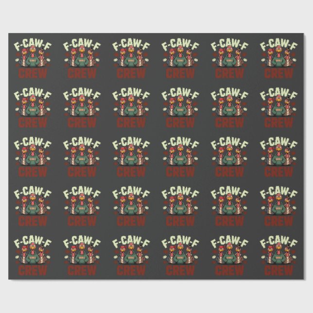 Papier Cadeau F-Caw-F Crew - Caractéristiques des clés pour Than (Plat)