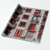 Façade Rouge Zuidoost Balcon Bâtiment Photographie