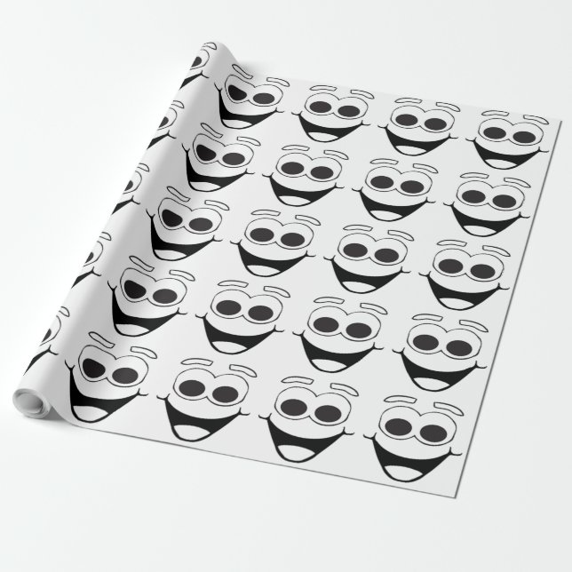 PAPIER CADEAU FACE HEUREUSE (Déroulé)