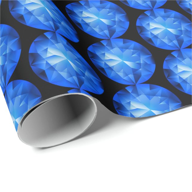 Papier Cadeau Facettes de bijoux (Coin rond)