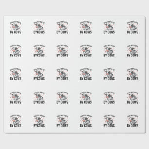 Papier Cadeau Facilement distrait par les vaches Graphique de va