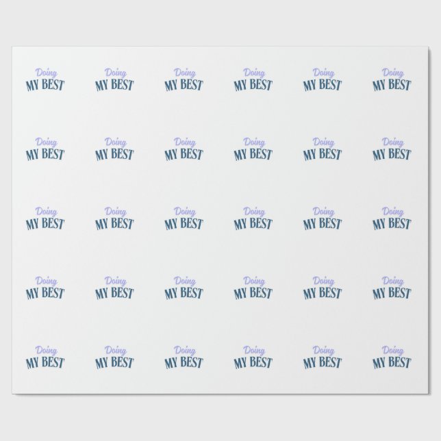 Papier Cadeau faire de mon mieux  (Plat)