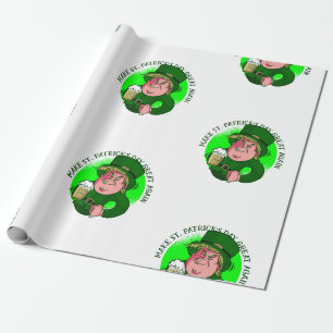 Papier Cadeau faire de nouveau st patrick grand donald trump