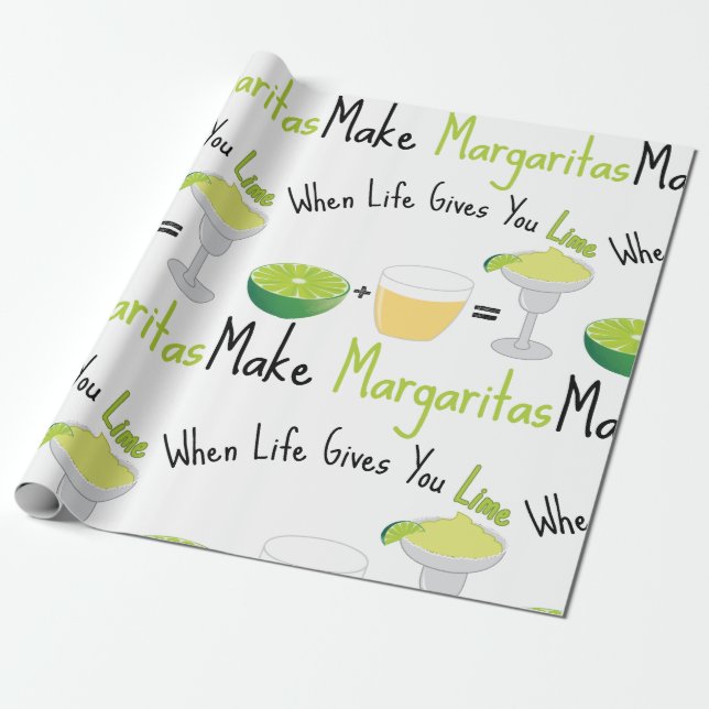 Papier Cadeau Faire des Margaritas (Déroulé)