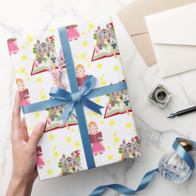 Papier Cadeau Fairytale Stories Fille fête d'anniversaire (Cadeaux)