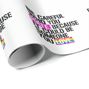 Papier Cadeau Fais attention à qui tu détestes