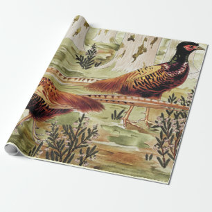 Papier Cadeau Faisans ordinaires de Maurice Pillard Verneuil