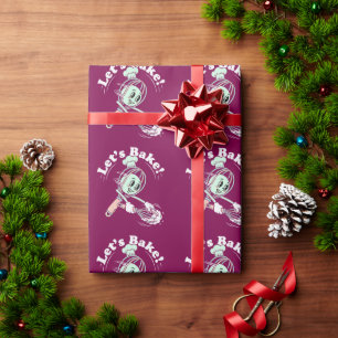 Papier Cadeau Faisons de la pâtisserie !   Fouet de chef de dess