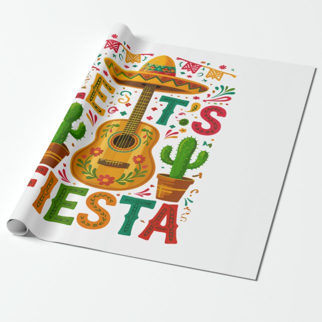 Papier Cadeau Faisons la fête Fiesta Cinco De Mayo (Déroulé)