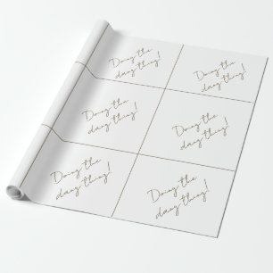 Papier Cadeau Faites le Dang Thing ! Mariage neutre