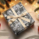 Papier Cadeau Faites votre photo couleur en noir et blanc<br><div class="desc">Créez votre propre style de look personnalisé, personnalisé, unique, unique, unique, vintage style, stylisé, tendance, chic, élégante typographie de script faux or, qualité de qualité supérieure, six collage photo noir et blanc papier d'emballage cadeau collage photo. Pour personnaliser, il suffit d'ajouter 6 de votre famille / couple / enfants /...</div>
