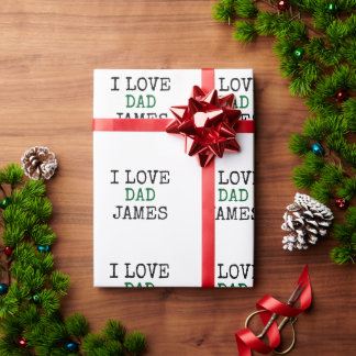Papier Cadeau Faites votre propre personnalisé avec le nom de Pa