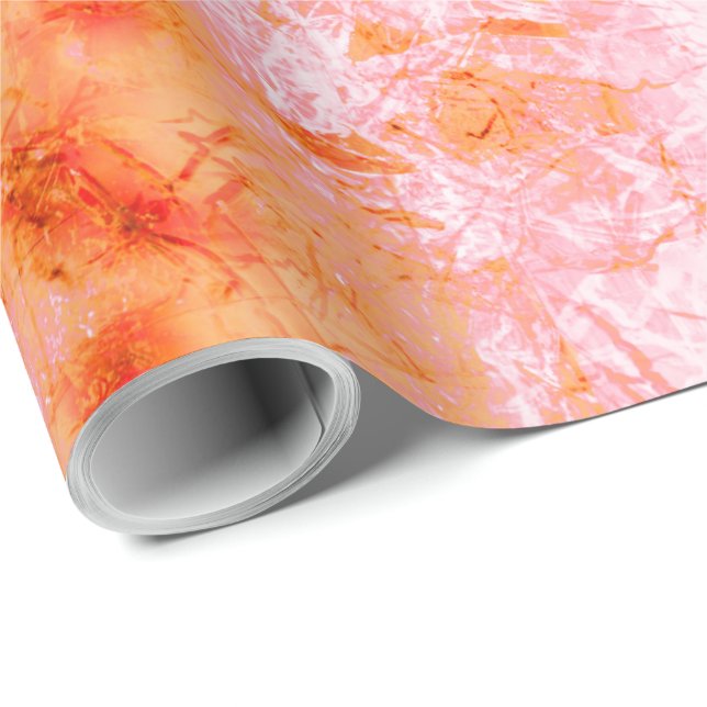 Papier Cadeau Falsa pele de salmão, com partes clareadas (Coin rond)