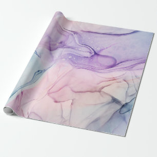 Papier Cadeau Fantaisie Glamour Aquarelle Pastel Éthéré et Délic