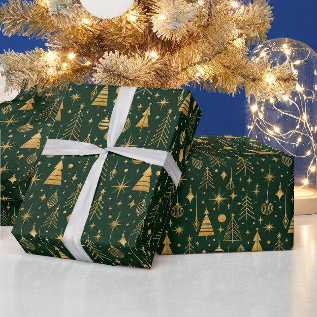 Papier Cadeau Fantasque Fancy Géométrique de Vacances  (Vacances)