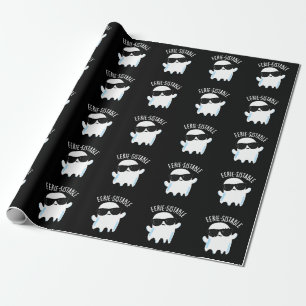 Papier Cadeau Fantôme drôle de jeu de mots sombre et sinistre