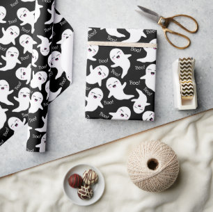 Papier Cadeau Fantômes heureux en vol !