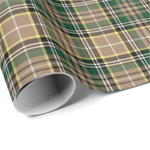 Papier Cadeau Farrell Clan Tartan Irlandais Plaid Motif