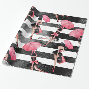 Papier Cadeau Fashion girly