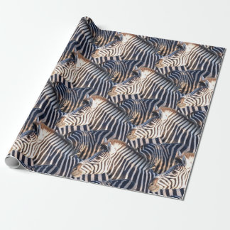 Papier Cadeau Faune africaine de zèbre