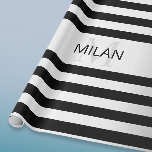 Papier Cadeau Faux Contemporain Silver Ombre Grandes Tailles & N (Créateur téléchargé)