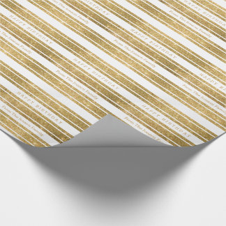 Papier Cadeau Faux Gold Parties scintillant personnalisé papier 