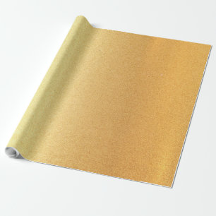 Papier Cadeau Faux Gold tendance brillant moderne doré