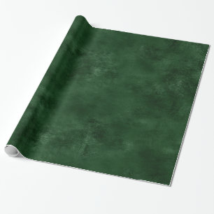 Papier Cadeau Faux Leather Green Emerald Moderne et élégant