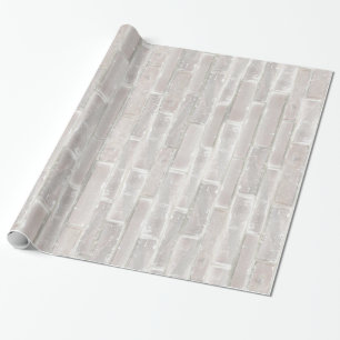 Papier Cadeau Faux Old White Brick Wall