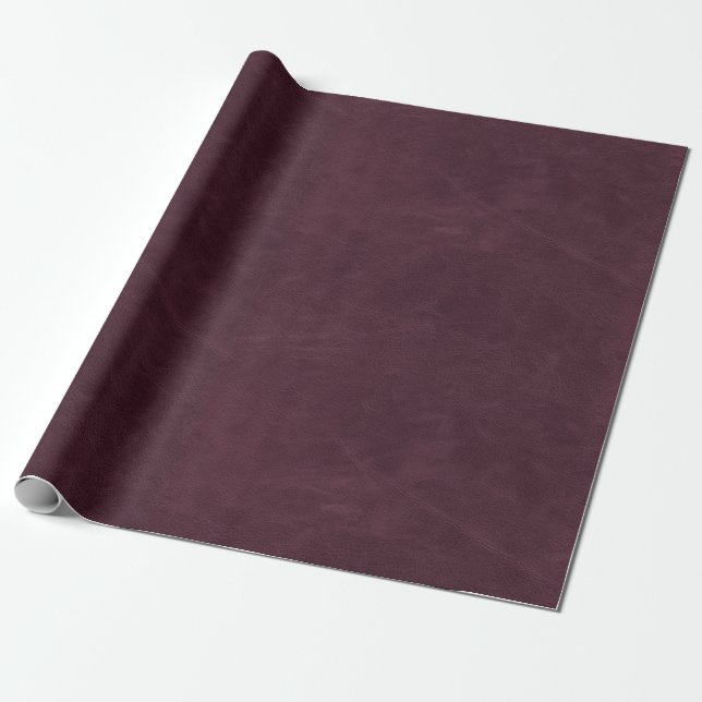Papier Cadeau Faux Purple Cuir Texture (Déroulé)