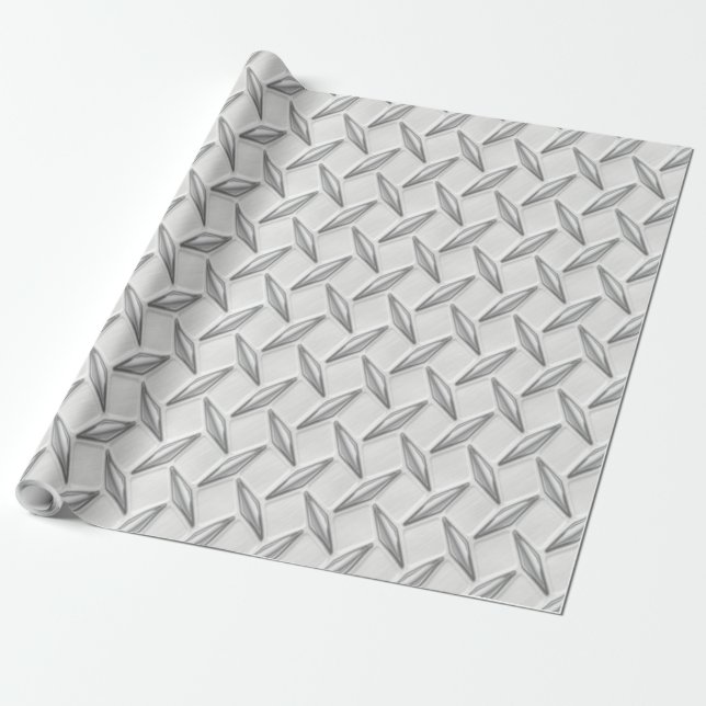 Papier Cadeau Faux Sheet Metal (Déroulé)