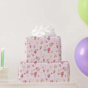 Papier Cadeau Fée de la fleur à l'aquarelle