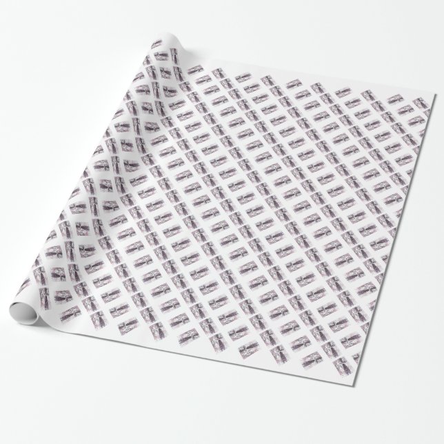 Papier Cadeau Fée de Noël (Déroulé)