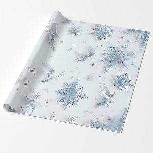 Papier Cadeau Fée d'hiver Whimsical