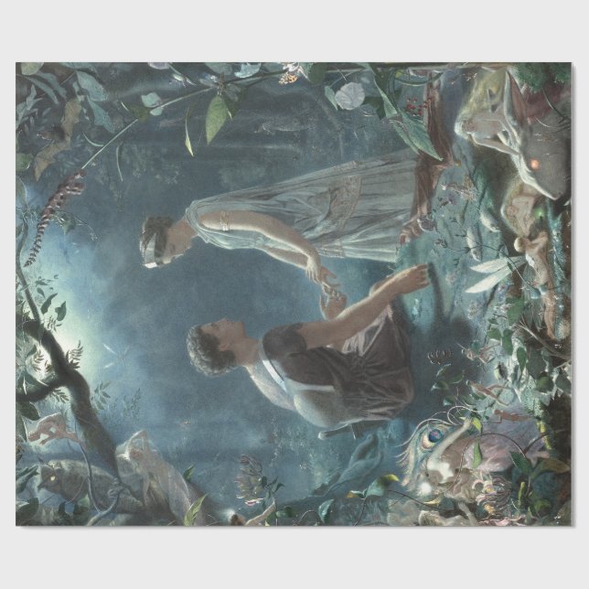 Papier Cadeau Fées, Le Songe d'une nuit d'été, Shakespeare (Plat)