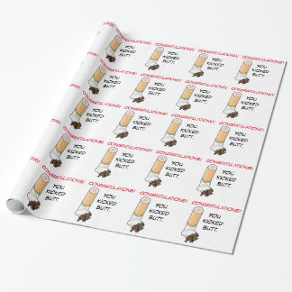 Papier Cadeau Félicitation ! Vous avez donné un coup de pied au