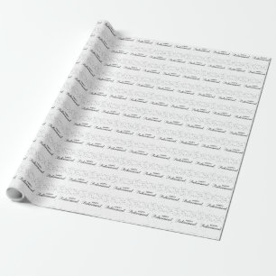Papier Cadeau Félicitations à la retraite Noir avec étincelle d'