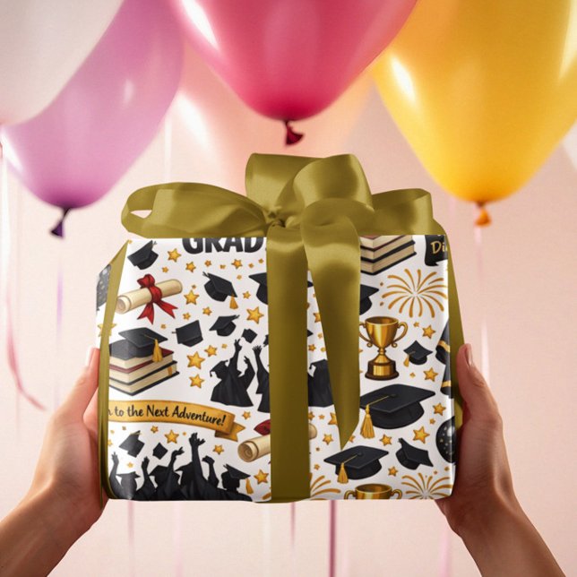 Papier cadeau Félicitations au diplômé (Créateur téléchargé)