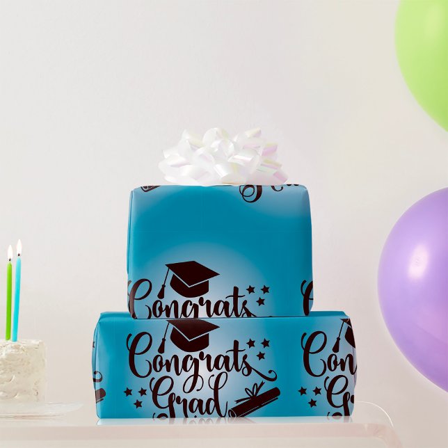 Papier Cadeau Félicitations au diplômé Célébration de la remise  (Créateur téléchargé)