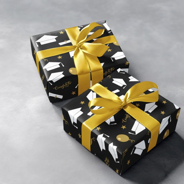 Papier Cadeau Félicitations au Lauréat (Créateur téléchargé)