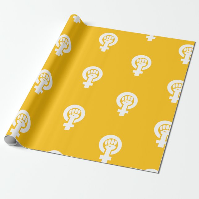 Papier Cadeau Feminist Symbol (Déroulé)