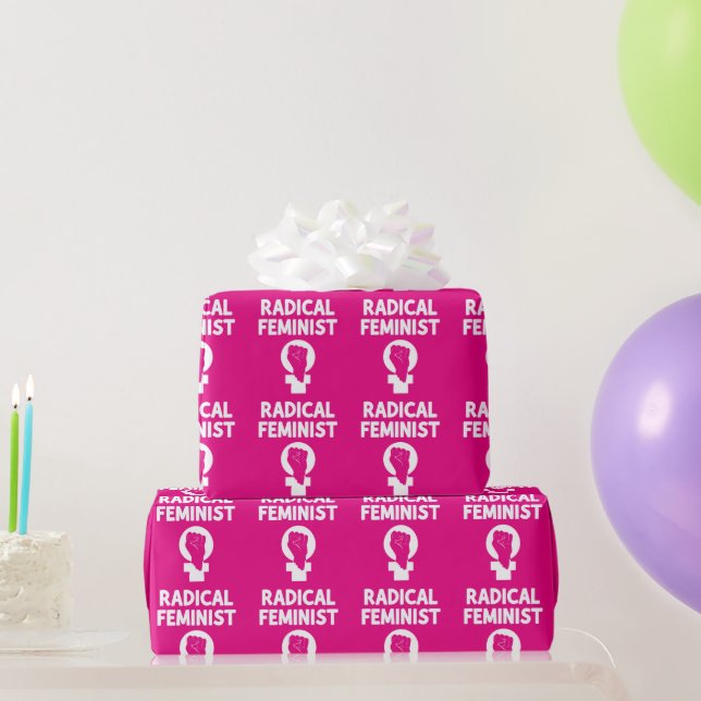 Papier Cadeau Féministe radicale (Cadeaux de fête)