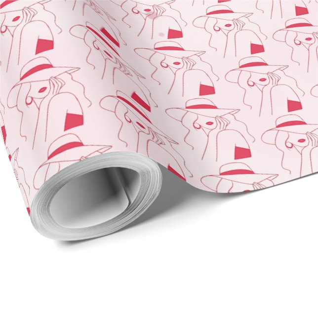 Papier Cadeau Femme (Coin rond)