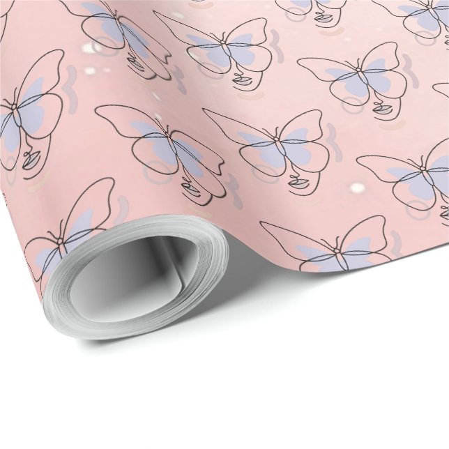 Papier Cadeau Femme (Coin rond)