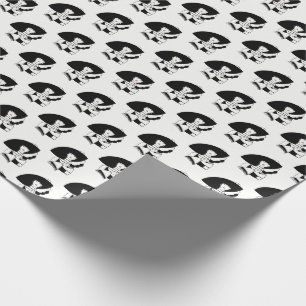 Papier Cadeau Femme Art Déco au grand chapeau gants RL